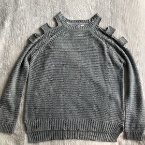 DRY GOODS COLD SHOULDER SWEATER